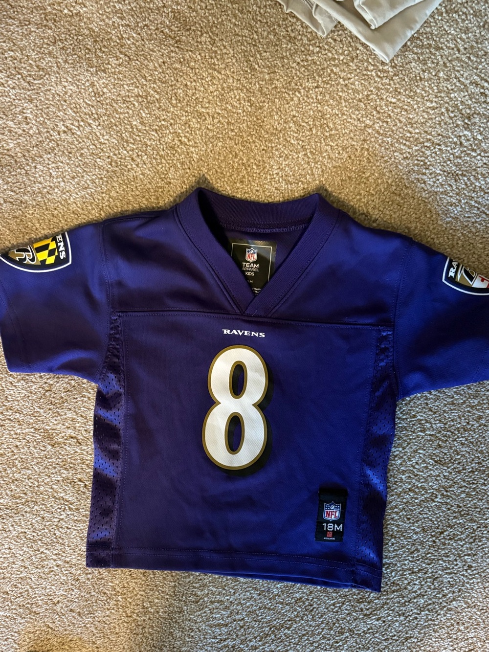 NFL 18 month toddler Baltimore Ravens Kids Jersey